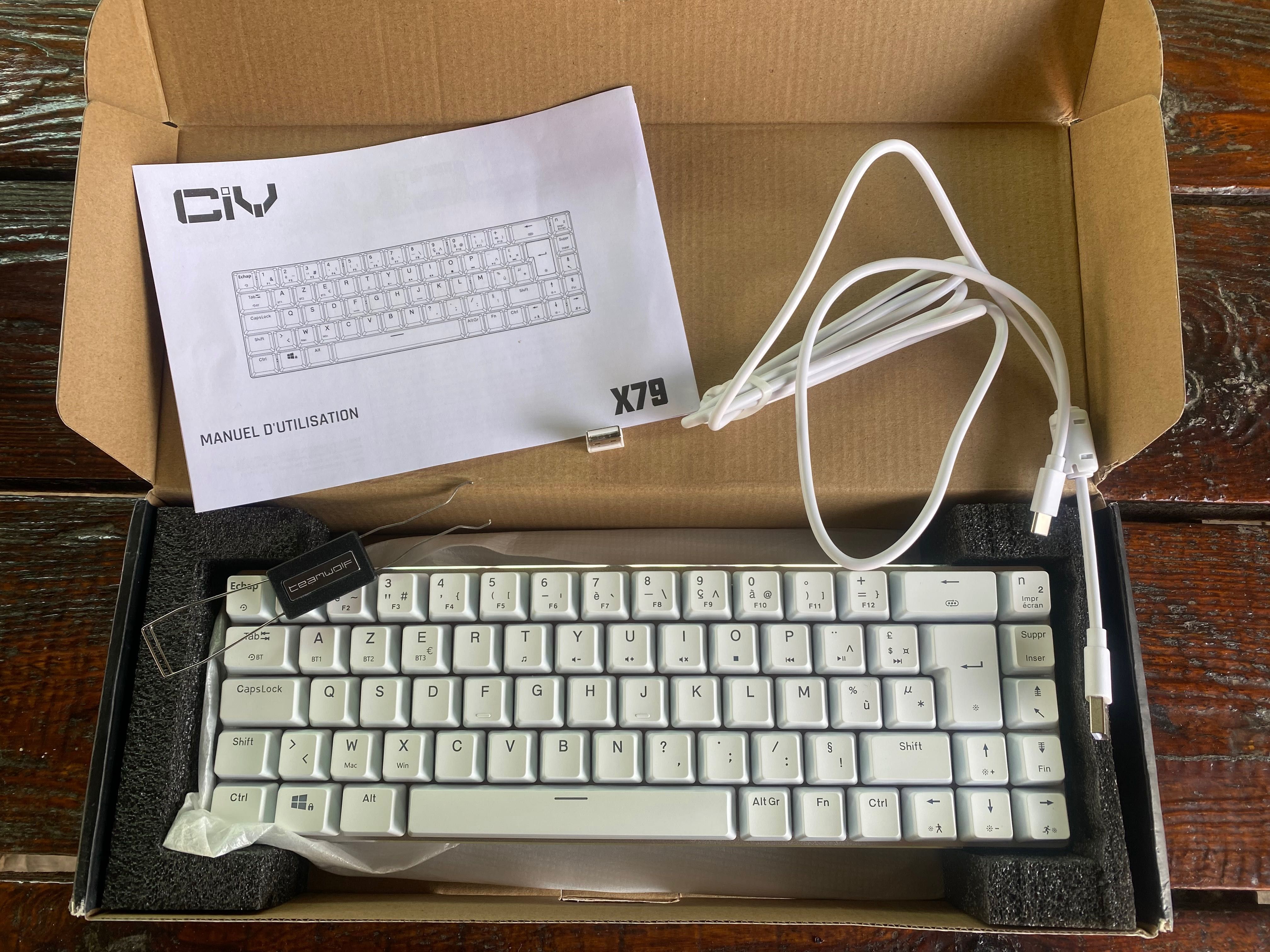CIY X79 Дротова/бездротова Bluetooth механічна ігрова клавіатура RGB