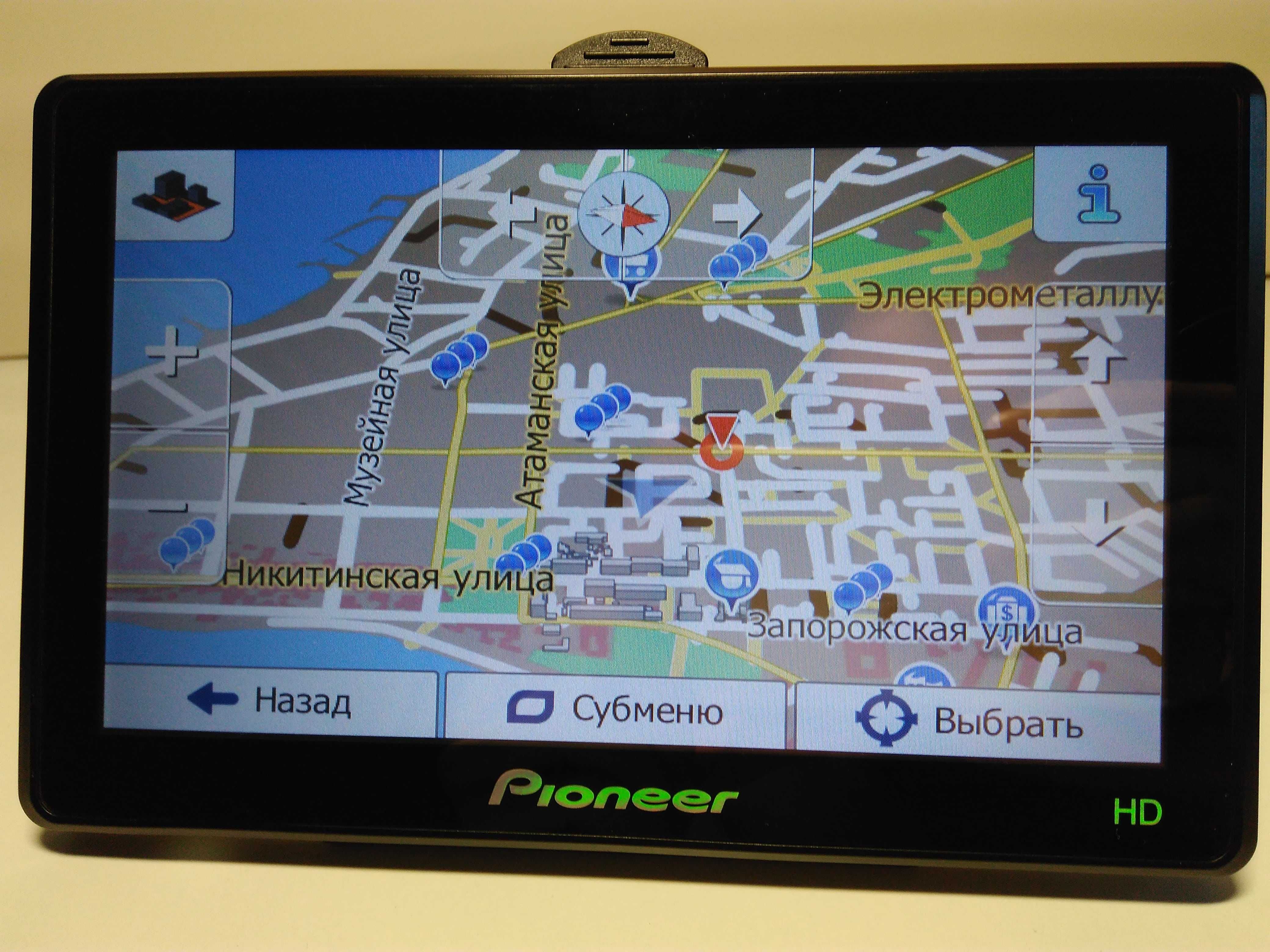 GPS навигатор Pioneer HD с картами 2025 Украины и Европы (IGO,Navitel)