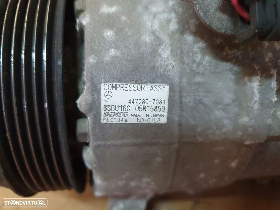 Compressor do ar condicionado Mercedes W212 E220 E250 E300\447280.7081