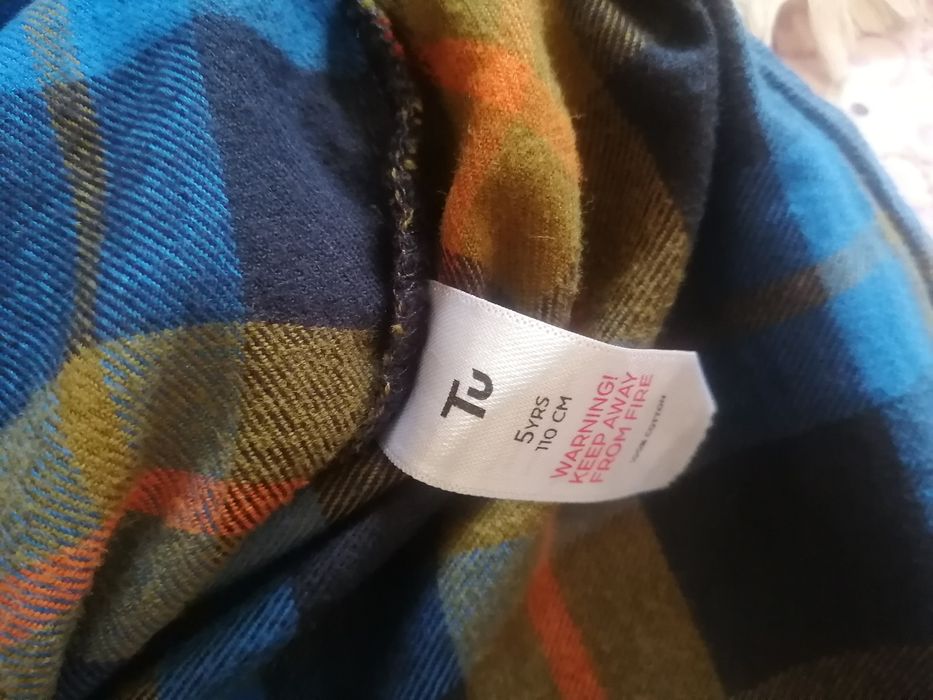 Рубашка на баечке на мальчика 5 лет, р.  110 см.