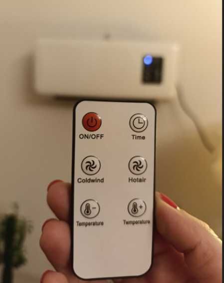 обогреватель настенный + сушилка тепловентилятор с пультом  дуйка конд