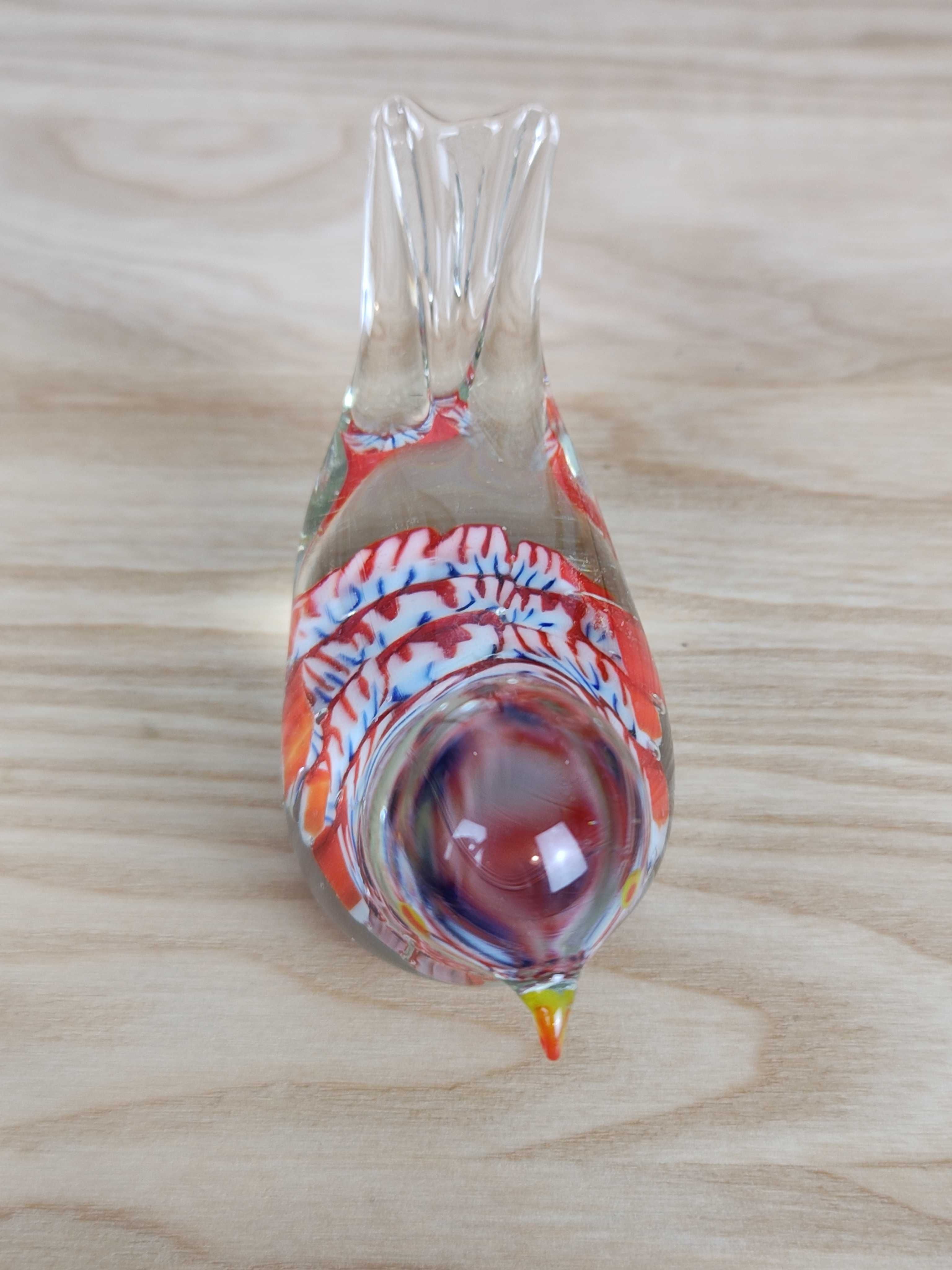 Szklana Figurka Ptaszek - Styl Murano Vintage