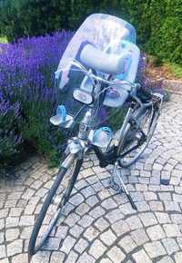 Siodełko rowerowe,Yepp mini + szyba + poduszka + adapter na kierownicę