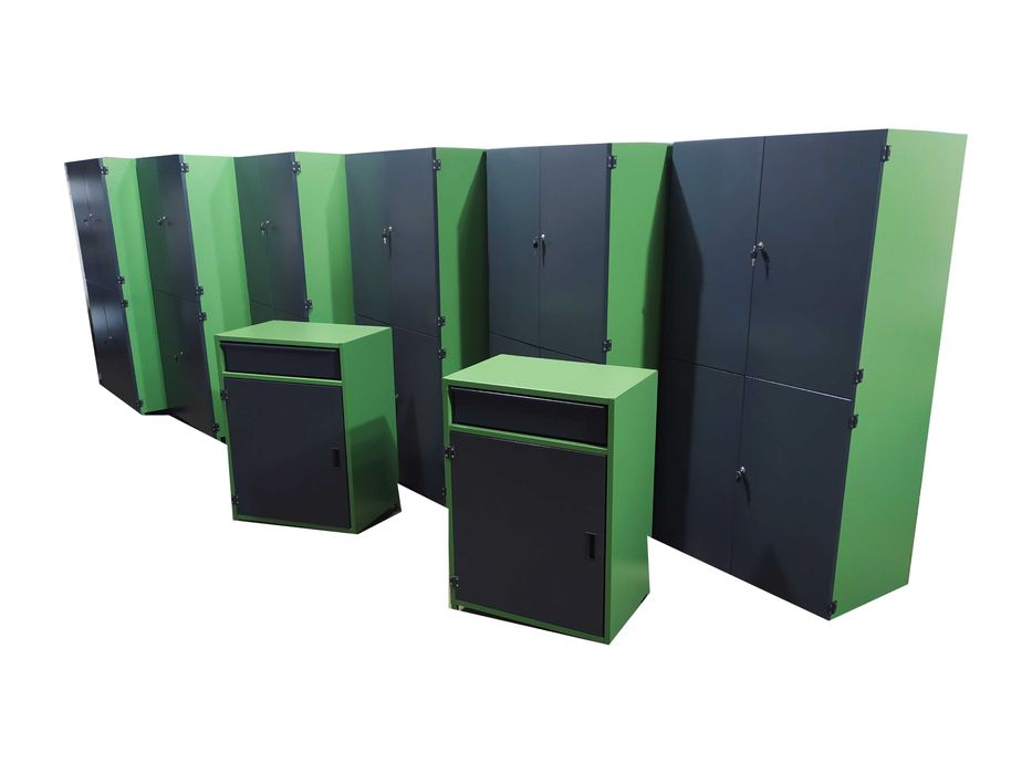 Stół warsztatowy metalowy szuflady pełny wysuw solidny