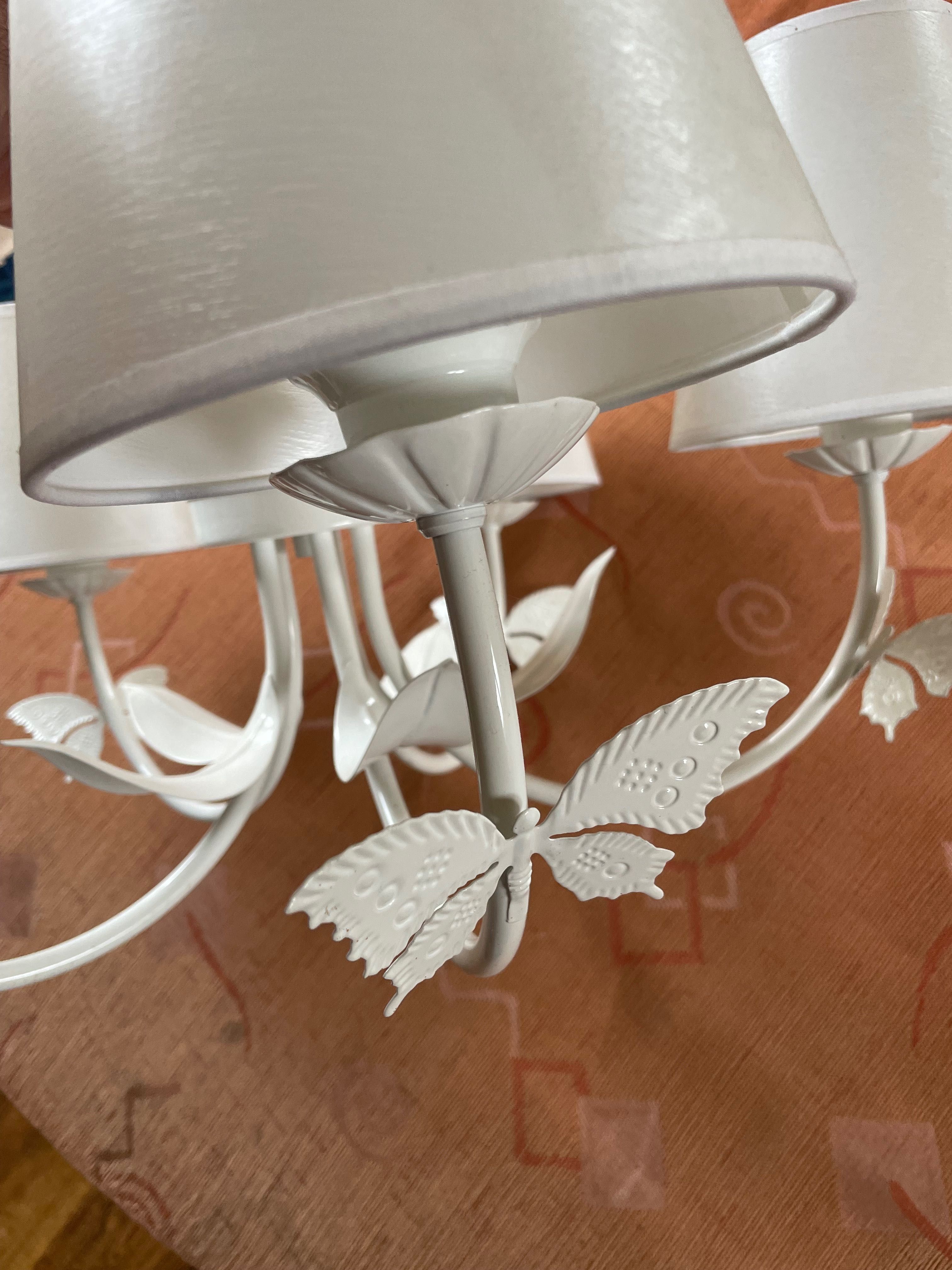 LAMPA sufitowa w motyle dla dziecka - biała