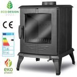 Piec piecyk kominek żeliwny wolnostojący nowoczesny koza KAWMET P8 ECO