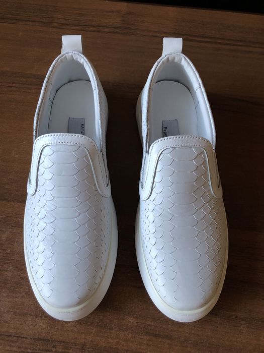 Слипоны кожаные