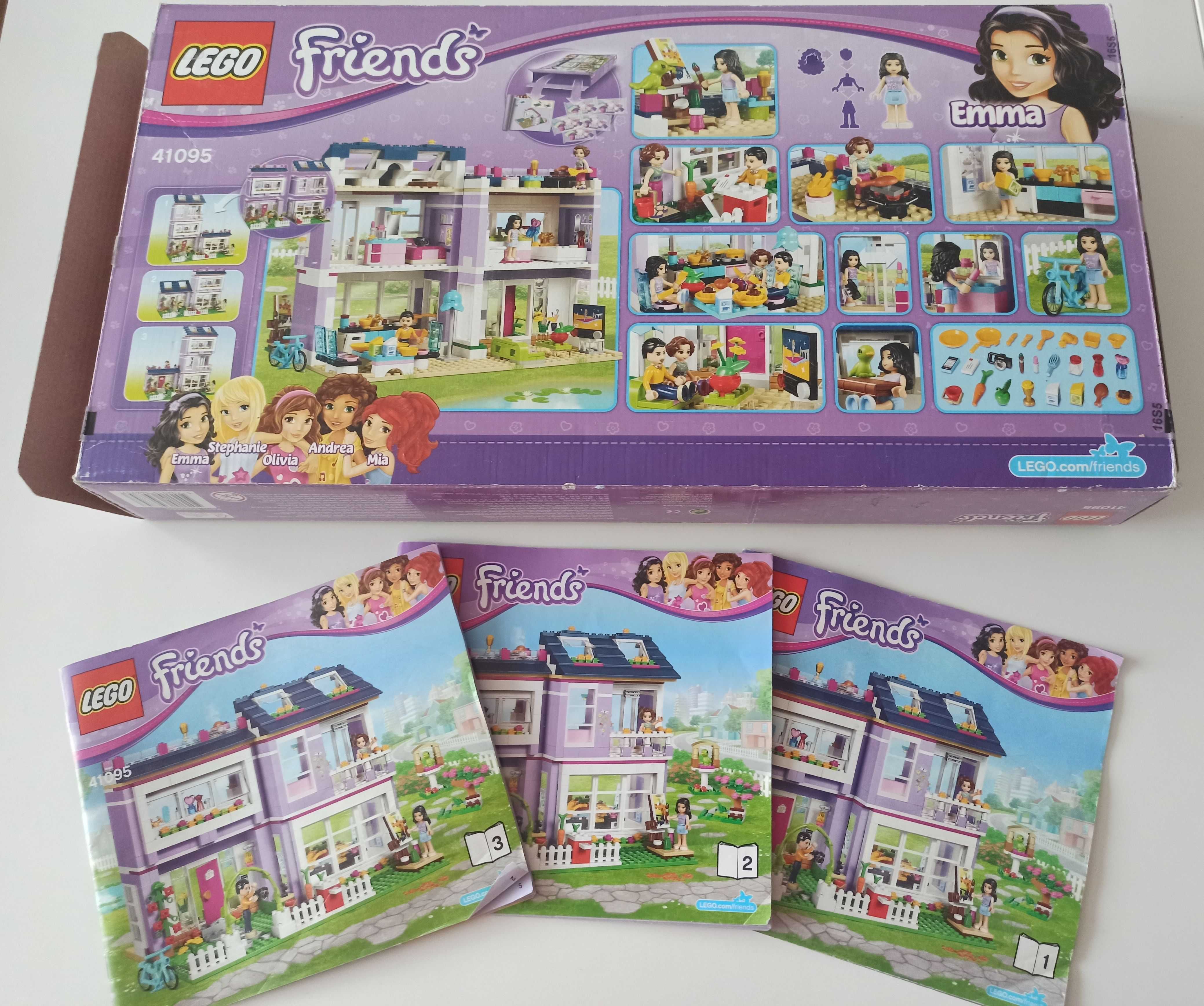 LEGO FRIENDS 41095 Domek Emmy Emma Charlotta Luis 700 el.