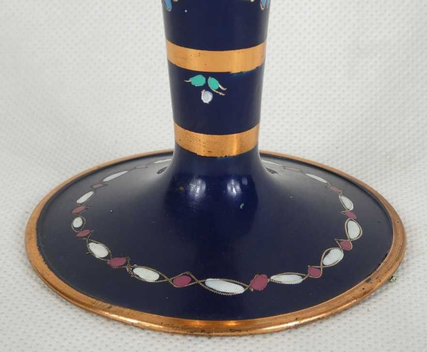 WAZON flet emalia kwiat kobalt 40cm