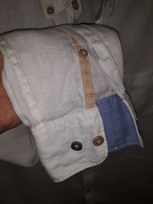 Рубашка сорочка льняна льон colours & sons