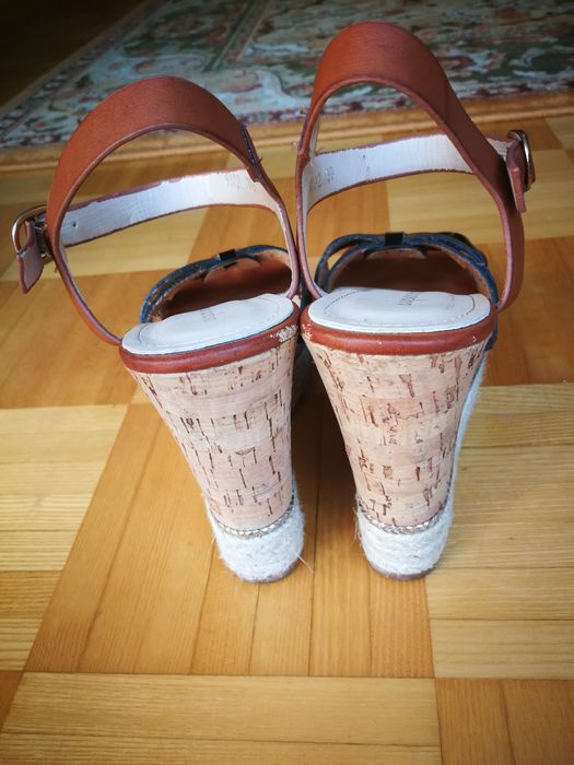 Buty damskie letnie sandały na koturnie, espadryle rozmiar 39