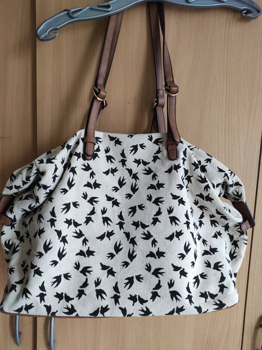 Torebka oversize motyw Jaskółki Coquette