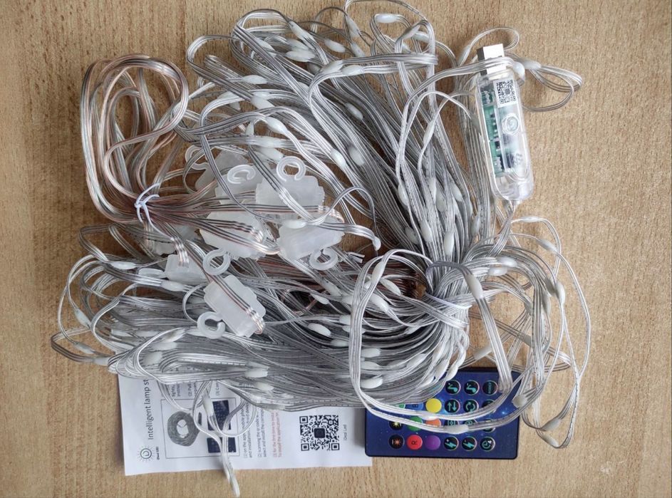 Usb RGBIC-smart гирлянда,смарт-гирлянда, умная штора, гирлянда на окно