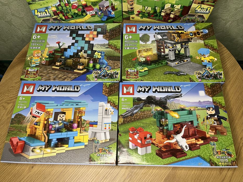 Конструктор лего майнкрафт 175-200 деталей , lego minecraft