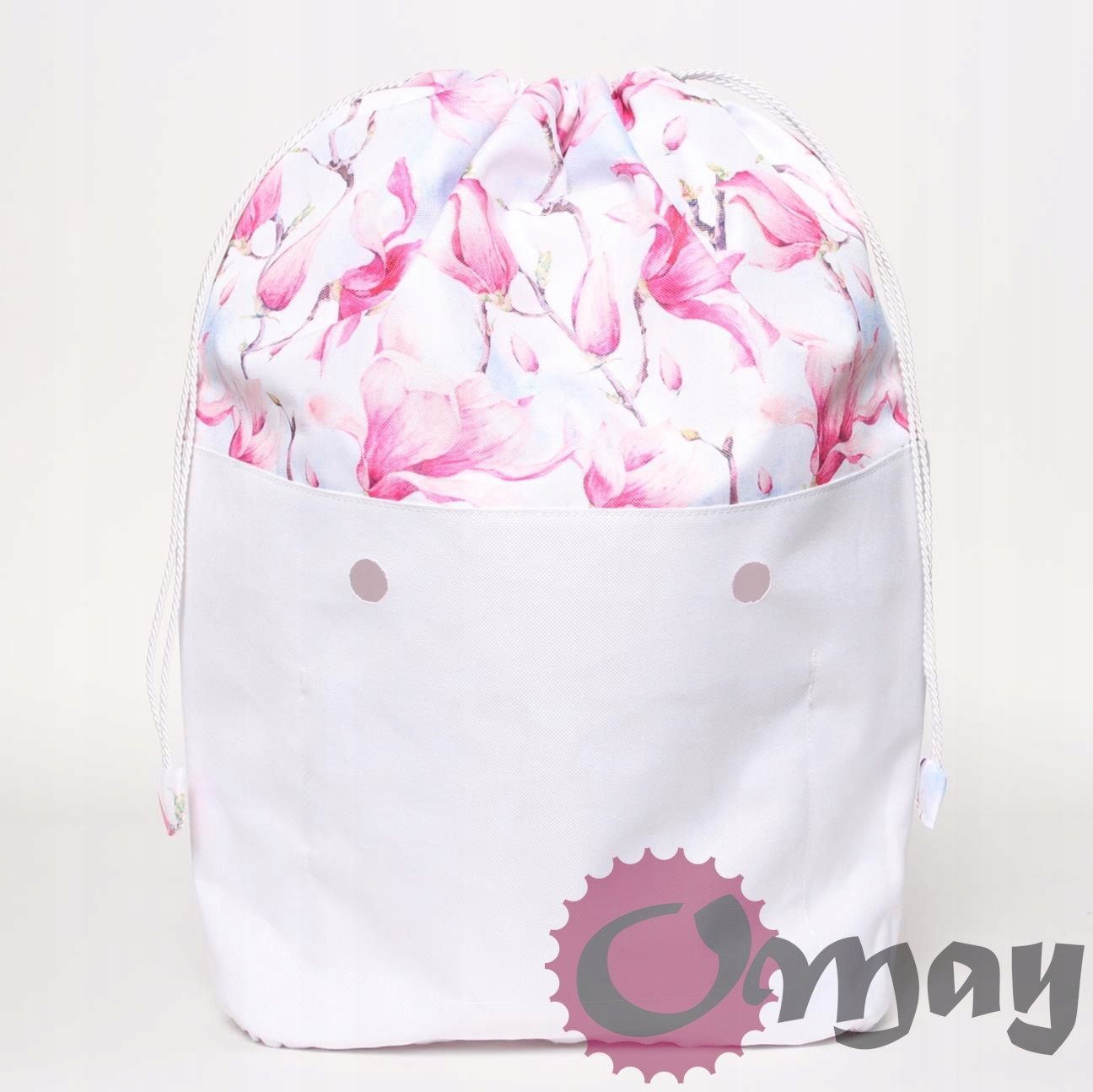 organizer OBAG STANDARD WOREK magnolie kwiaty pudrowe 2 kieszenie OMAY