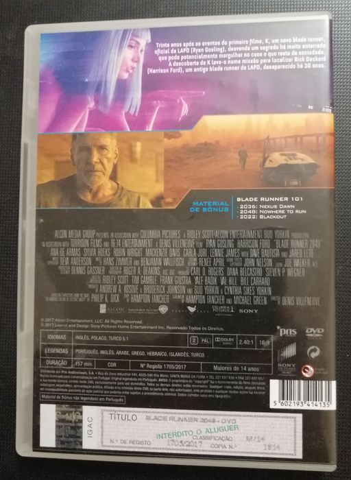 Blade Runner 2049 - dvd