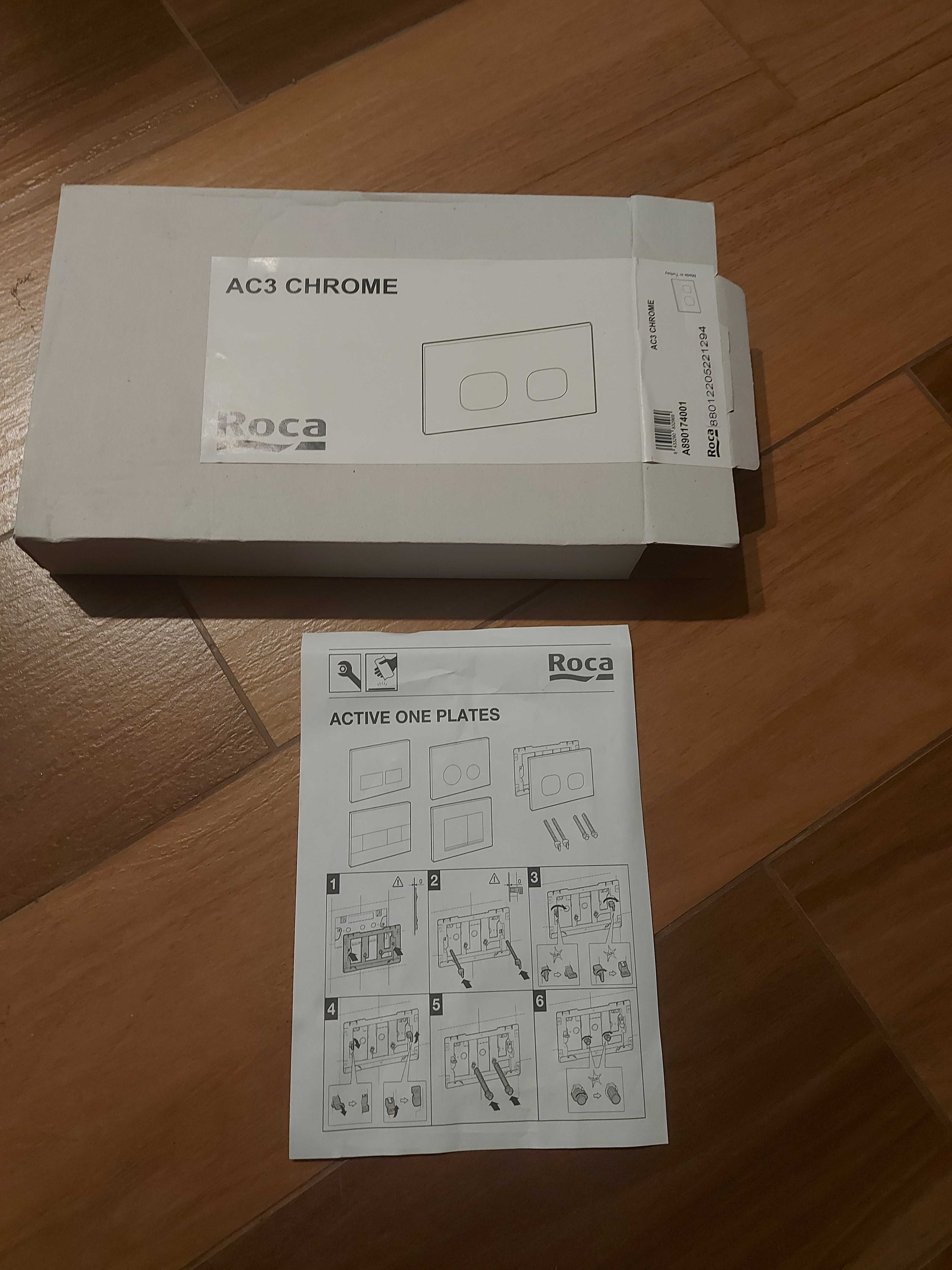 Przycisk do zestawu podtynkowego AC3 Chrome  Roca