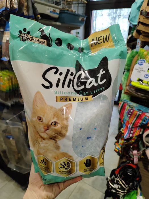 Żwirek silikonowy dla kota 3,8l bez pyłowy antybakteryjny