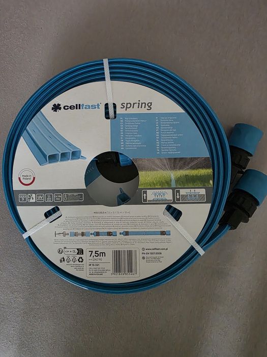 Dwa węże zraszające Cellfast Spring 7.5 m