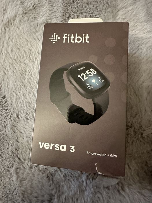 Fitbit Versa 3 czarny zegarek smartwatch GPS