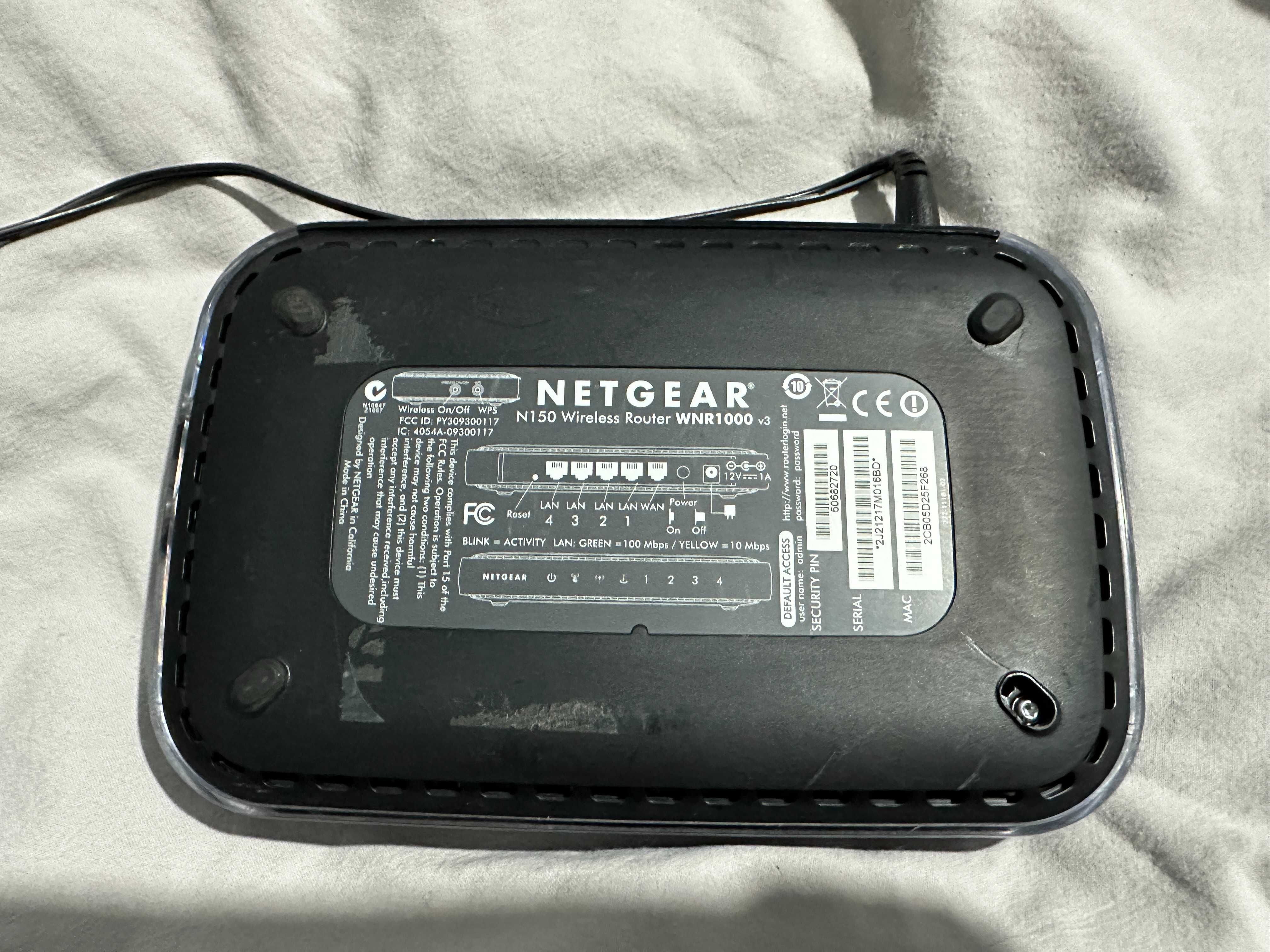 Router Netgear WNR1000 N150 + zasilacz