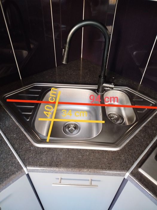 Zlewozmywak narożny