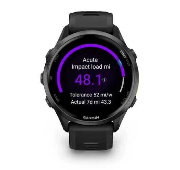 Garmin Forerunner 970 Carbon Gray DLC Titanium w. Black Case and Black