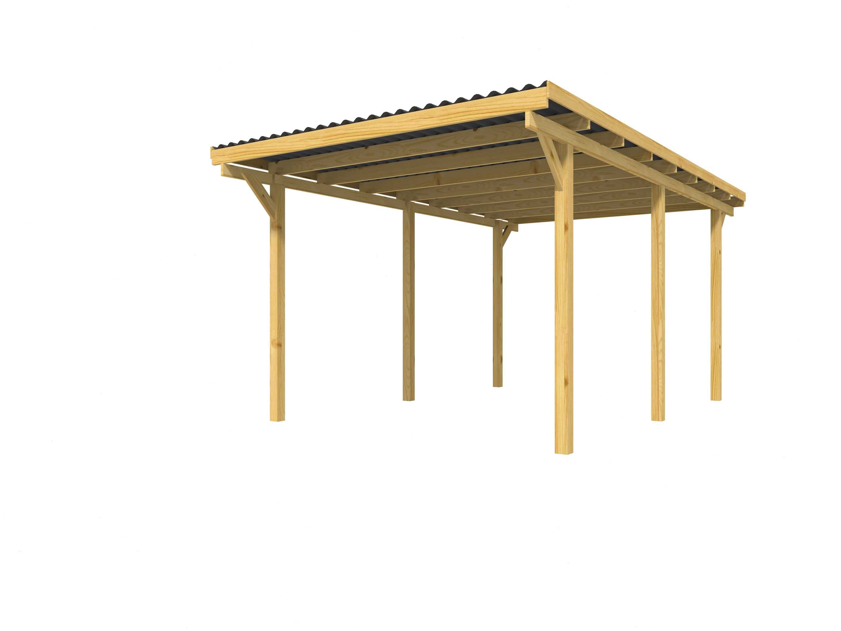 WIATA GARAŻOWA 300x500cm Carport - Płyta PVC