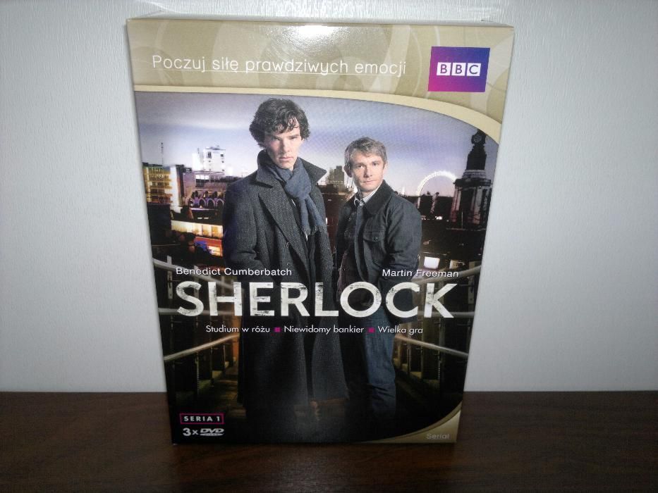 Sherlock Holmes BBC Benedict Cumberbatch DVD seria 1