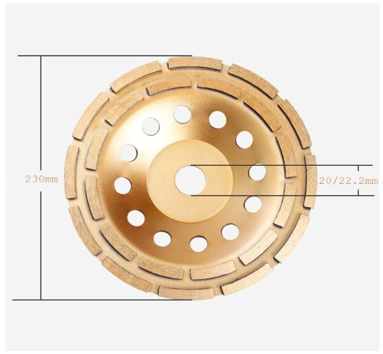 Diamentowa tarcza do szlifowania betonu 230mm x 22.23mm APLUS
