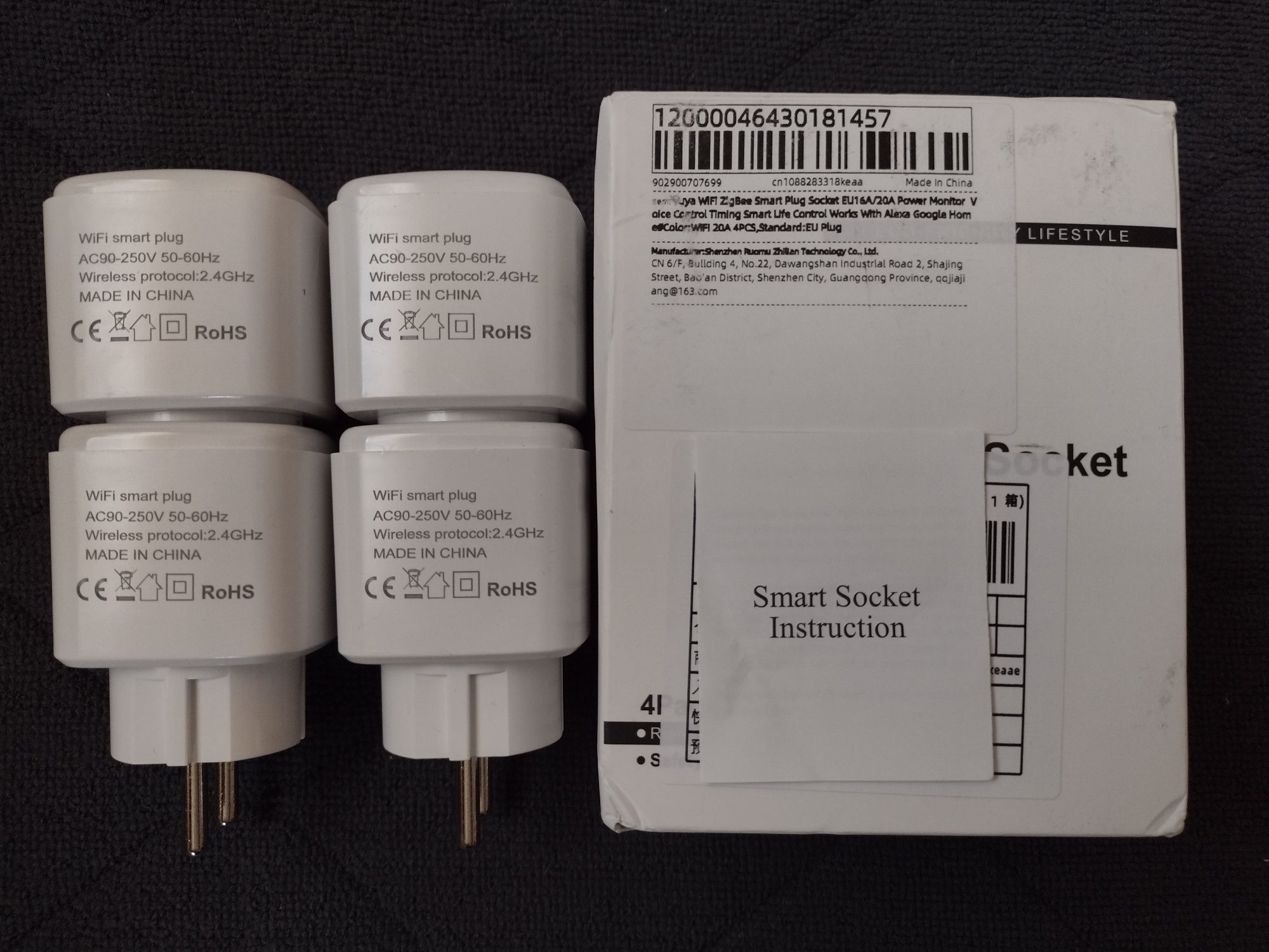 Умная розетка Tuya Smart WIFI
