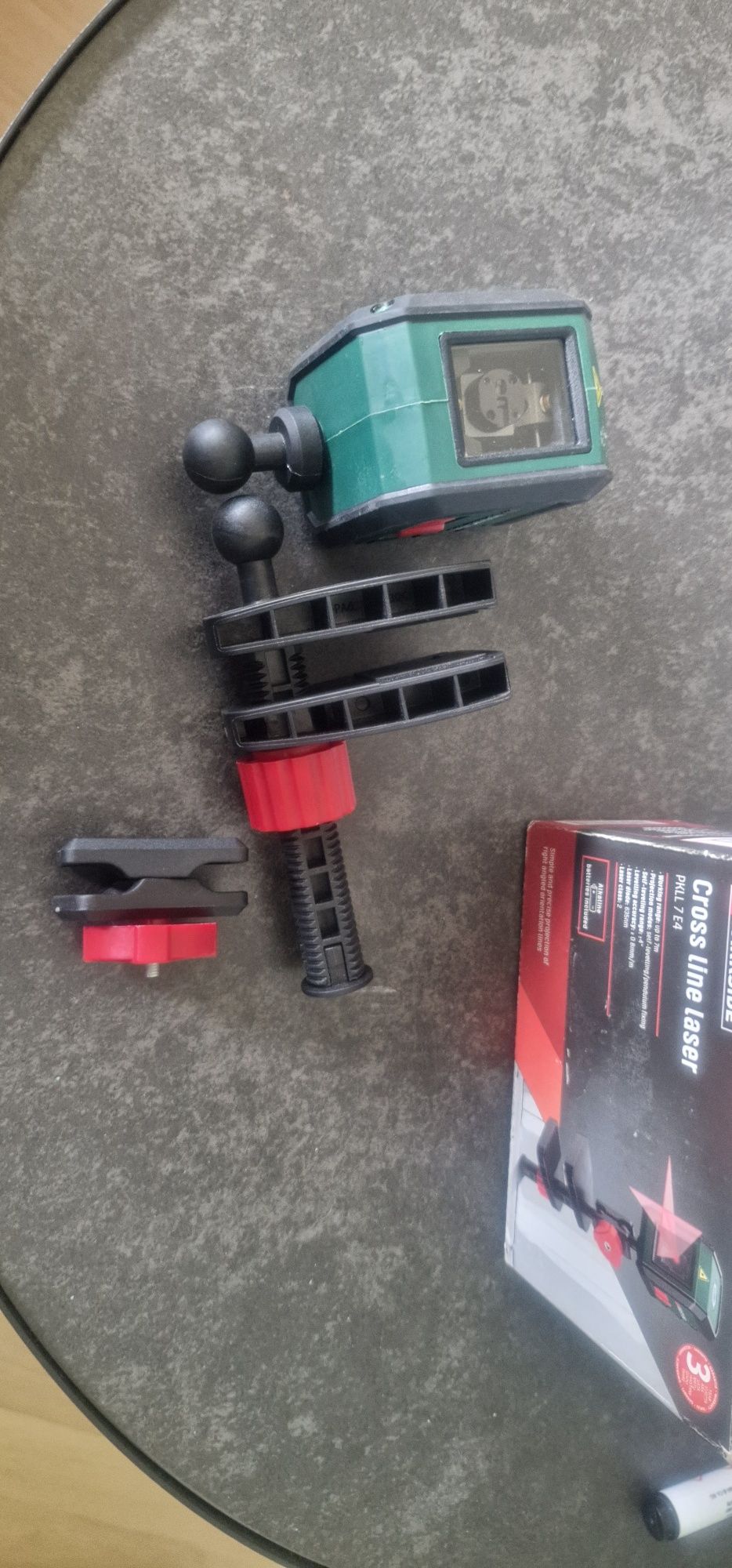 Laser krzyżowy, liniowy PKLL 7 E4 Parkside z zaciskiem