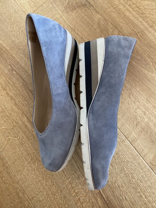Van Dal czółenka damskie 40 skóra zamszowa wkl 26 koturna 5 cm