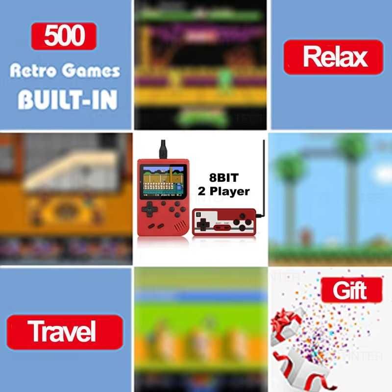 Игровая приставка консоль Sup Game Box 500 игр. ​​8 бит диагональ 2.4