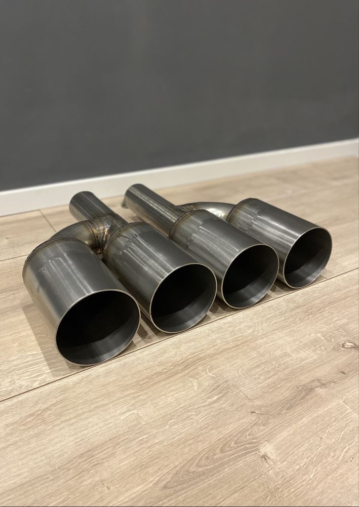 Końcówki wydechu na wymiar downpipe przelot bmw muffler delete