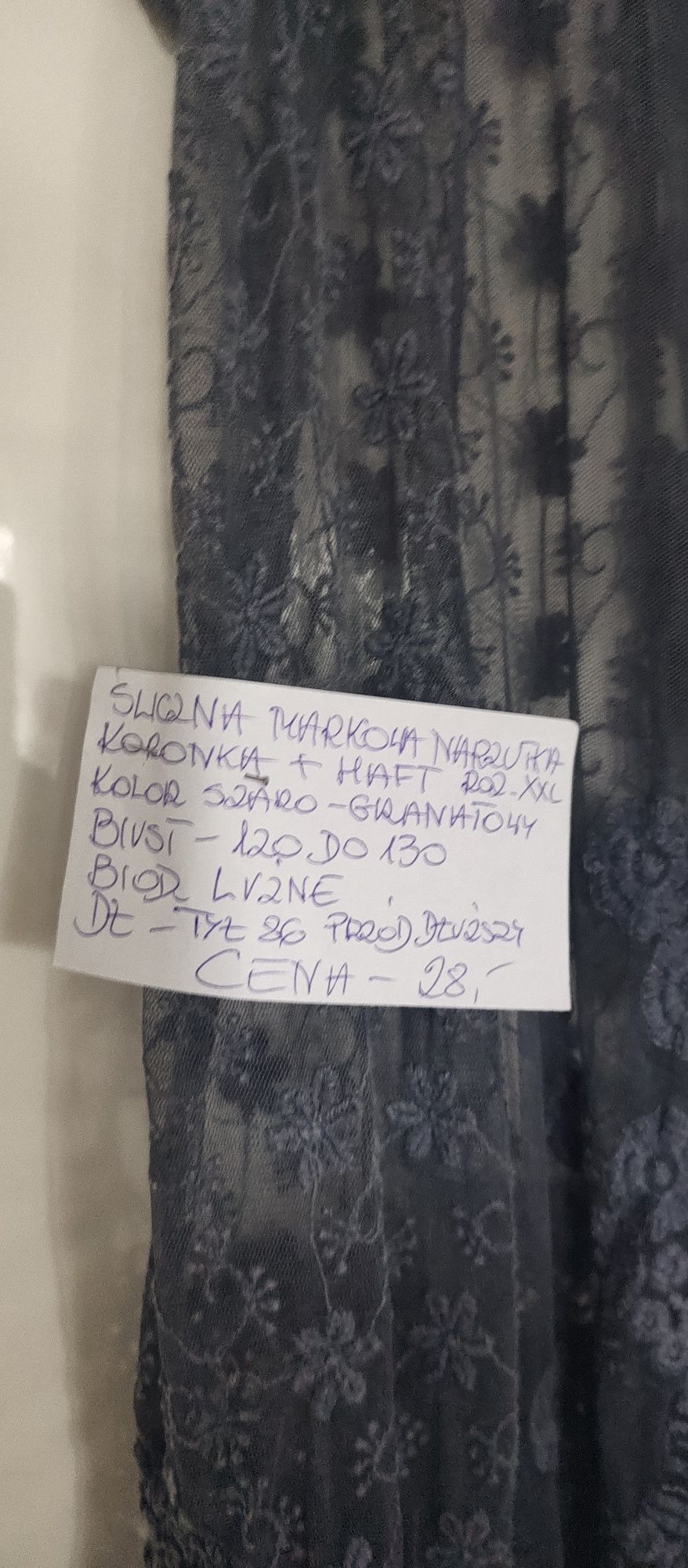 Śliczna koronkowa narzutka kardigan