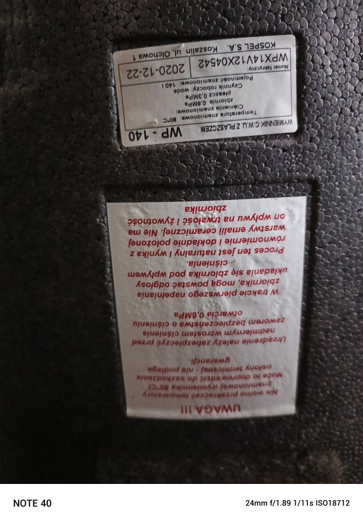Baniak na ciepłą wodę do centralnego ogrzewania