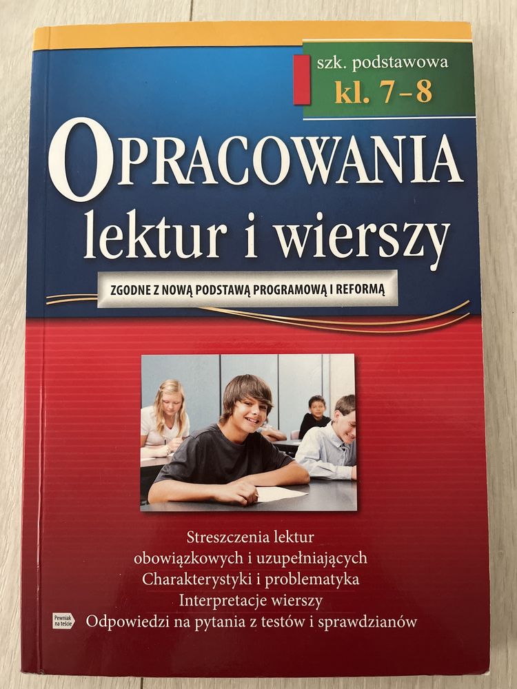 Opracowania lektur i wierszy klasa 7-8