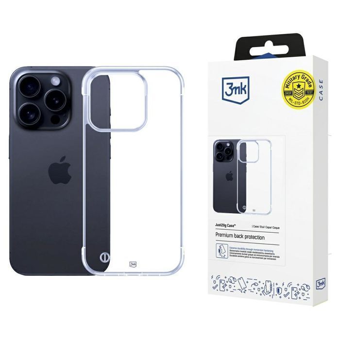 Etui 3MK Just20g Clear Case do iPhone 15 Pro