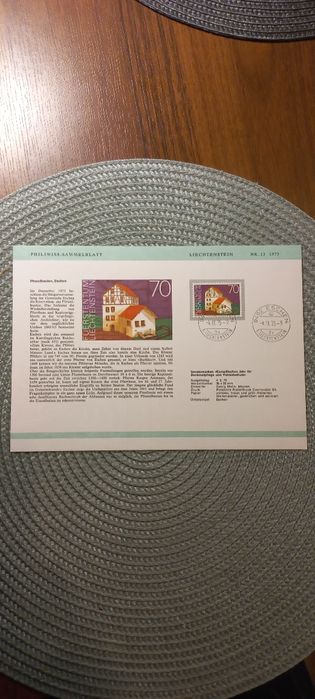 Karta ETB Liechtenstein 1975