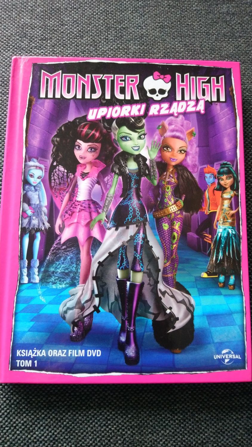 Monster High książka z płytą DVD