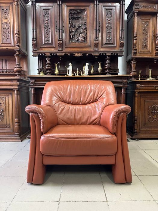 Шкіряний комплект диван софа 3128 кожа крісло 3130