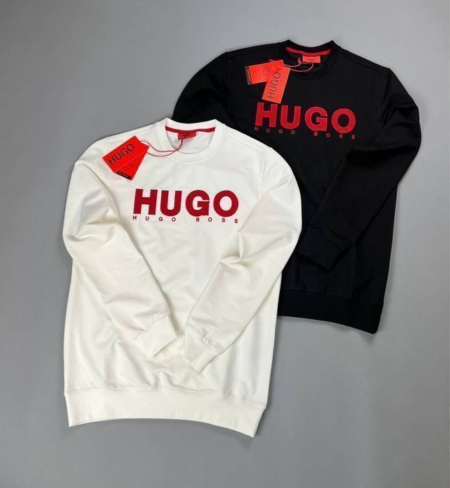 HUGO BOSS мужской брендовый свитшот кофта реглан батник свитер