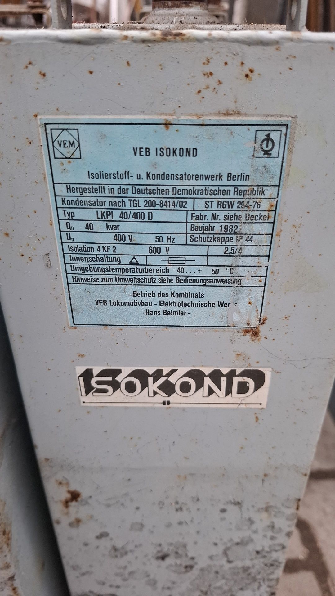 Kondensator baterii kompensacyjne 40 kvar 3f