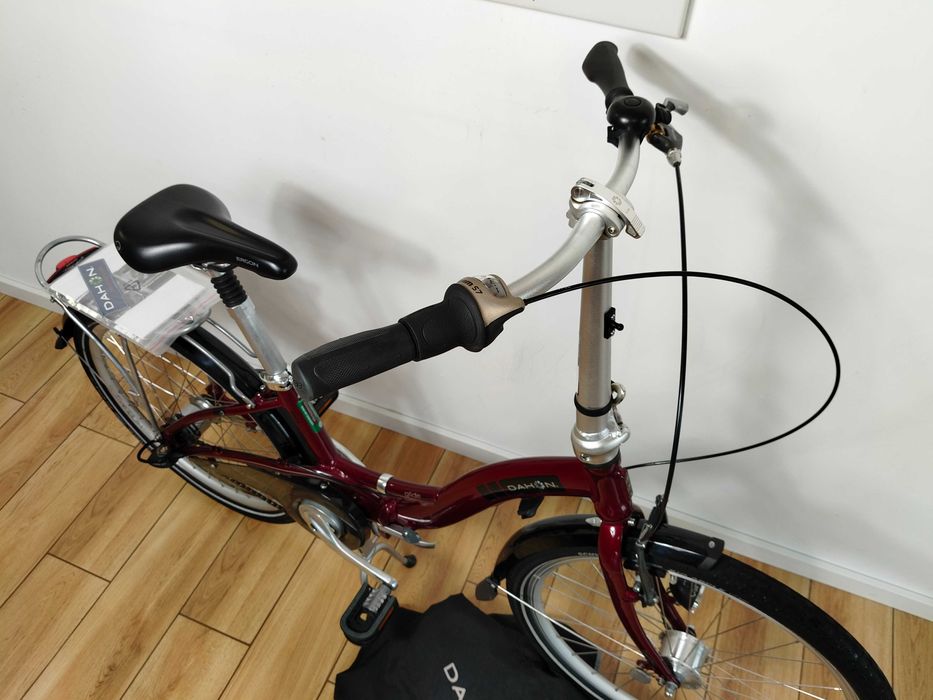 Rower składak Dahon GLIDE 7 koła24" + futerał Bordo połysk Jak NOWY
