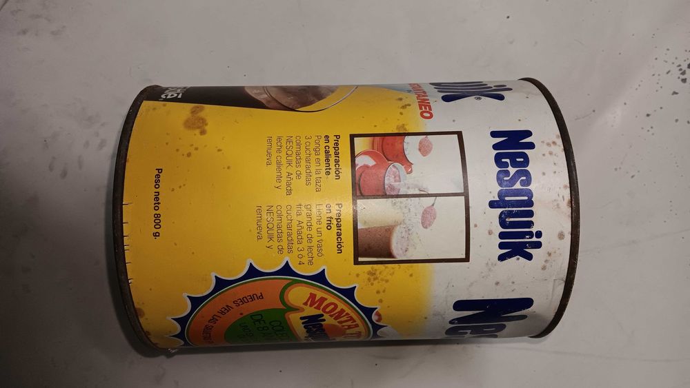Lata de Nesquik - 800 g - final anos 80