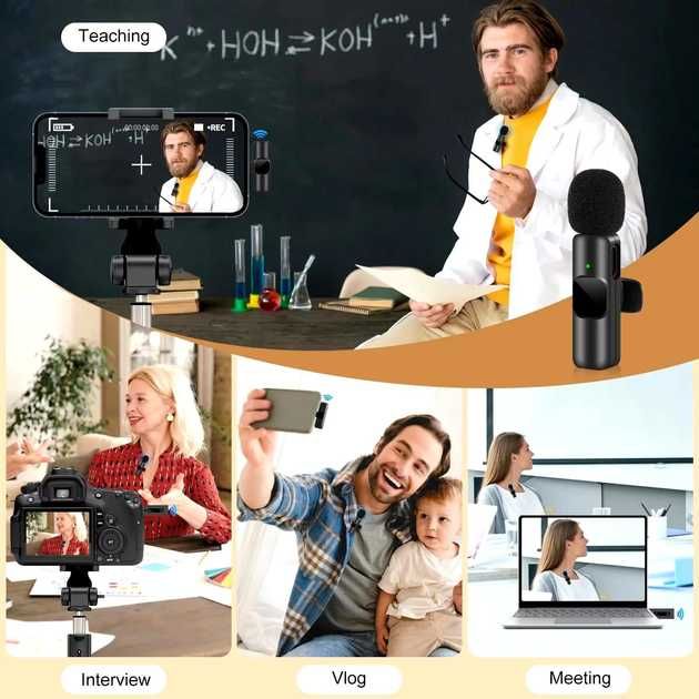 Мікрофони Wireless Lavalier Microphone (for iPhone)