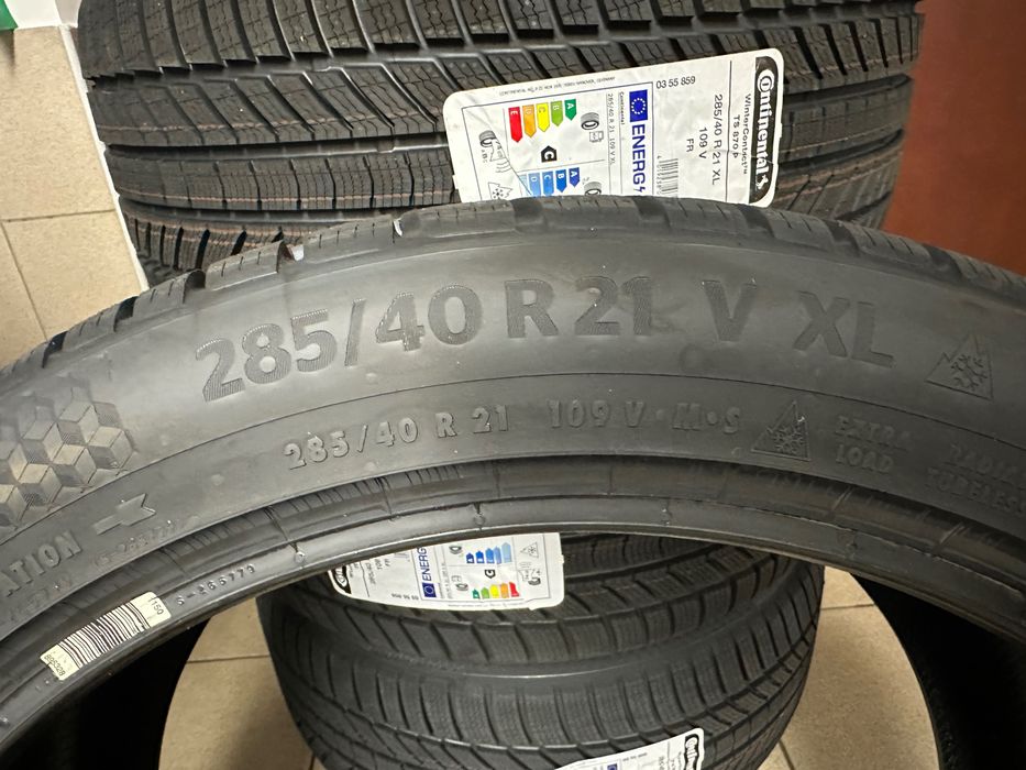 Continental WinterContact 285/40 R21 XL 109V – nowe, 2025, 4 sztuki