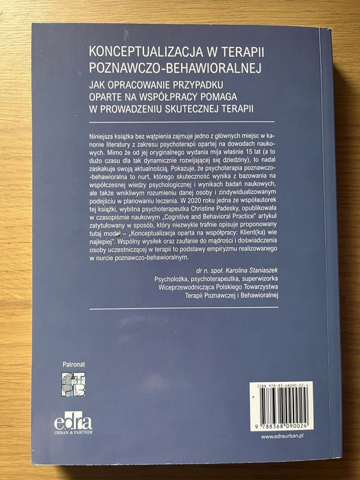 Konceptualizacja w terapii poznawczo-behawioralnej Padesky