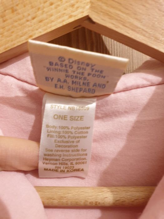 Różowy śpiworek Kubuś Puchatek one size miejsce na pasy ciepły, polar